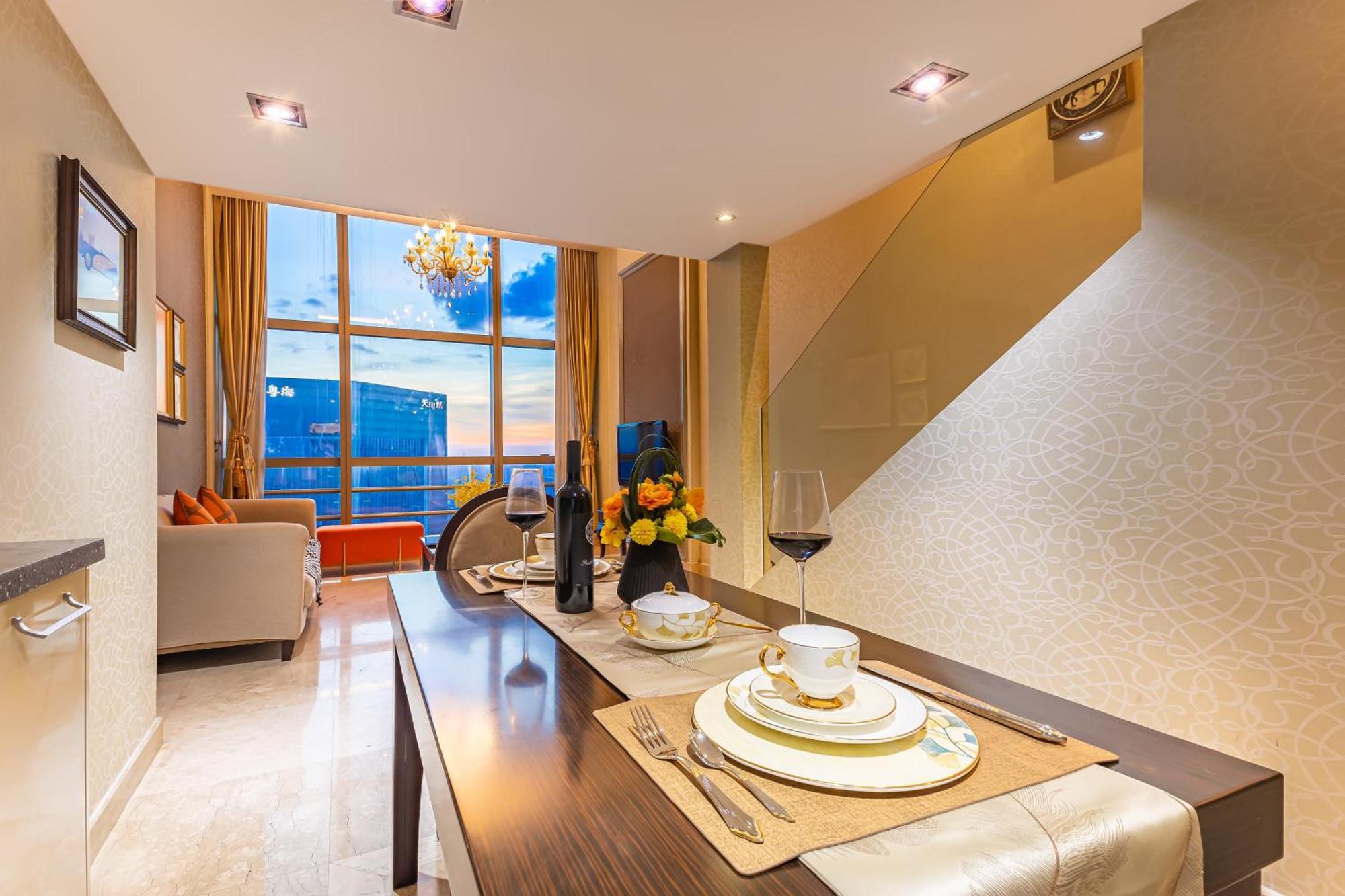 Waifiden Guangzhou Grand View Golden Palace Apartment - Free Shuttle Bus During The Canton Fair Exterior photo